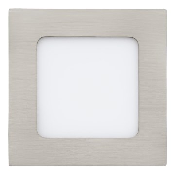 Eglo 64608 - LED infälld belysning FUEVA 1 PRO LED/5,5W/230V 3000K 12x12 cm matt krom