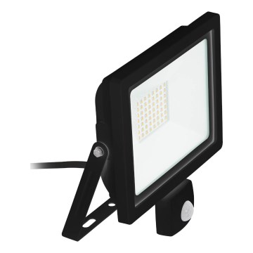 Eglo 64871 - LED strålkastare med sensor FILETTI LED/20W/230V 3000K IP44 svart
