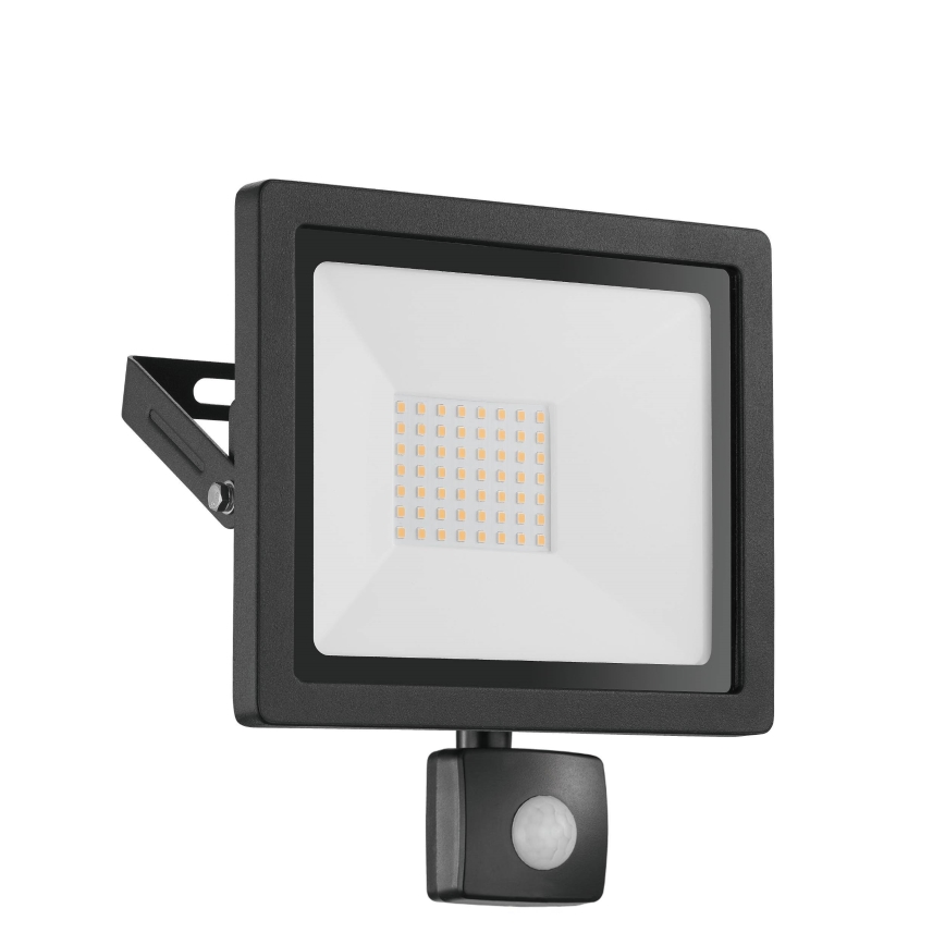 Eglo 64873 - LED strålkastare med sensor FILETTI LED/50W/230V 3000K IP44 svart