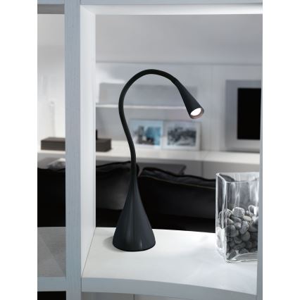 Eglo 64975 - LED Ljusreglerad flexibel bordslampa SNAPORA PRO LED/3,5W/230V 3000K svart