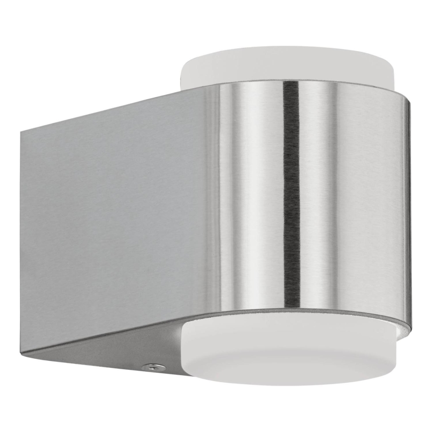Eglo 65054 - LED vägglampa för utomhusbruk BRIONES PRO 2xLED/3W/230V IP44 skinande krom