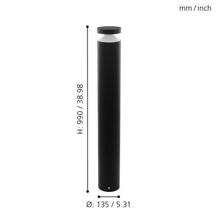Eglo 65058 - LED-lampa för utomhusbruk MELZO PRO LED/11W/230V 3000K IP65 svart