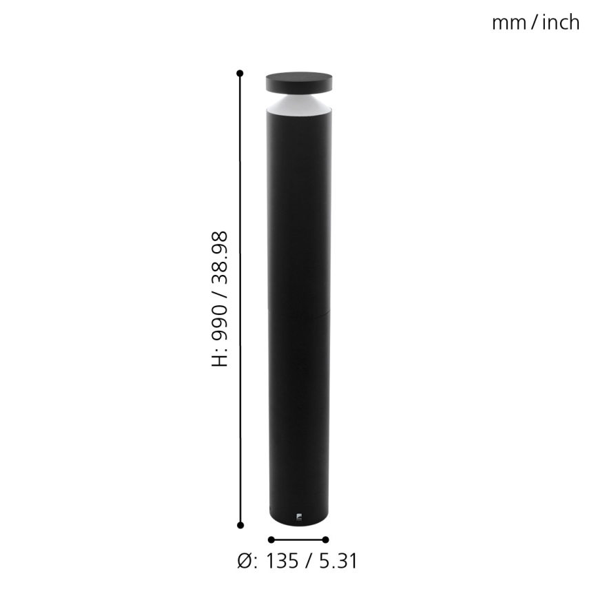 Eglo 65058 - LED-lampa för utomhusbruk MELZO PRO LED/11W/230V 3000K IP65 svart