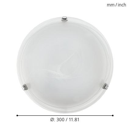 Eglo 7186 - Takbelysning SALOME 1xE27/60W/230V