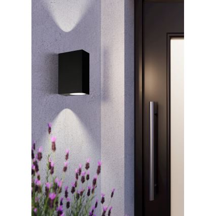 Eglo 74023 - Vägglampa för utomhusbruk SCOGLIERA 2xGU10/5W/230V IP44