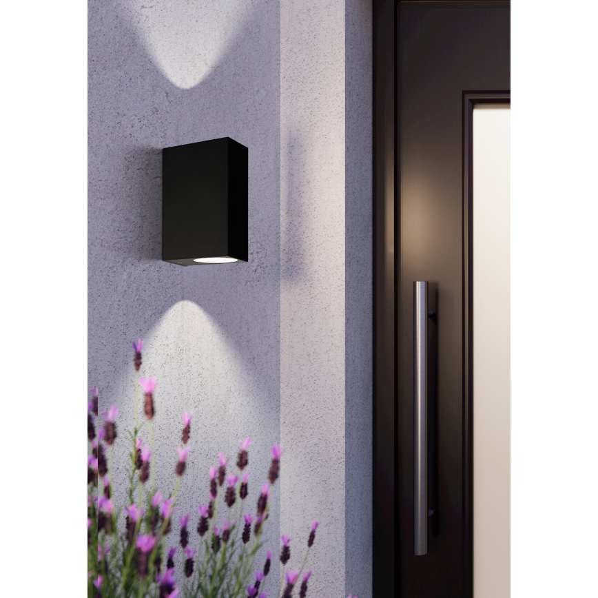 Eglo 74023 - Vägglampa för utomhusbruk SCOGLIERA 2xGU10/5W/230V IP44