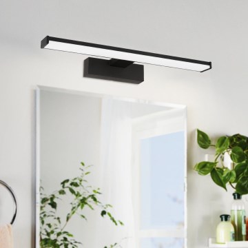 Eglo 74061 - Badrumsspegel med LED-belysning GALENZANA LED/7,4W/230V 4000K 40 cm IP44 svart