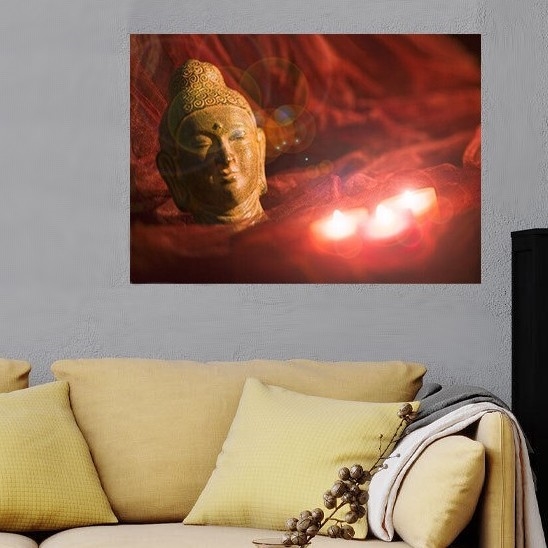 Eglo 75039 - LED dekorativ tavla BUDDHA 3xLED/0,02W/2xAA 30x45 cm