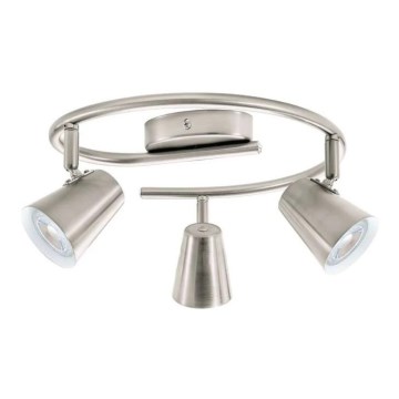 Eglo 75219 - LED-spot TRAVALE 3xGU10/3W/230V mattkrom