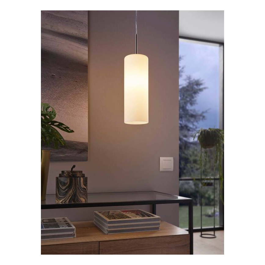 Eglo 75251 - LED RGB Dimbar Ljuskrona med snöre ELLUNO-C E27/7,5W/230V