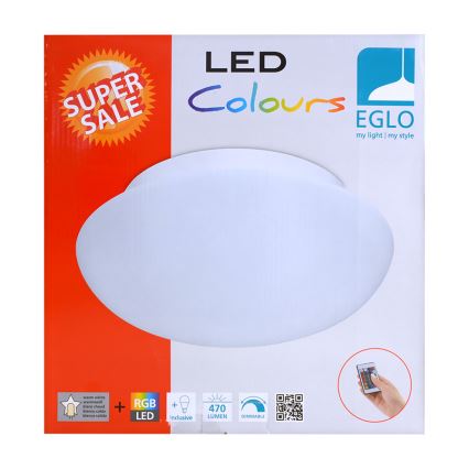 Eglo 75351 - LED RGB Dimbar Takbelysning ELLA-C 1xE27/7,5W/230V
