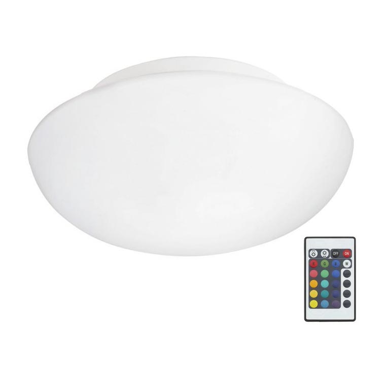 Eglo 75352 - LEDRGB ljusreglerad taklampa  ELLA-C 2xE27/7,5W/230V + fjärrkontroll