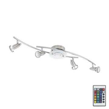Eglo 75377 - LED RGB Dimbar spotlight VALLIDA-C 5xGU10/4W/230V + fjärrkontroll