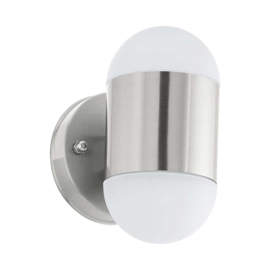 Eglo 75392 - LED-utomhusvägglampa MEROLA 2xLED/3,7W/230V IP44, matt krom