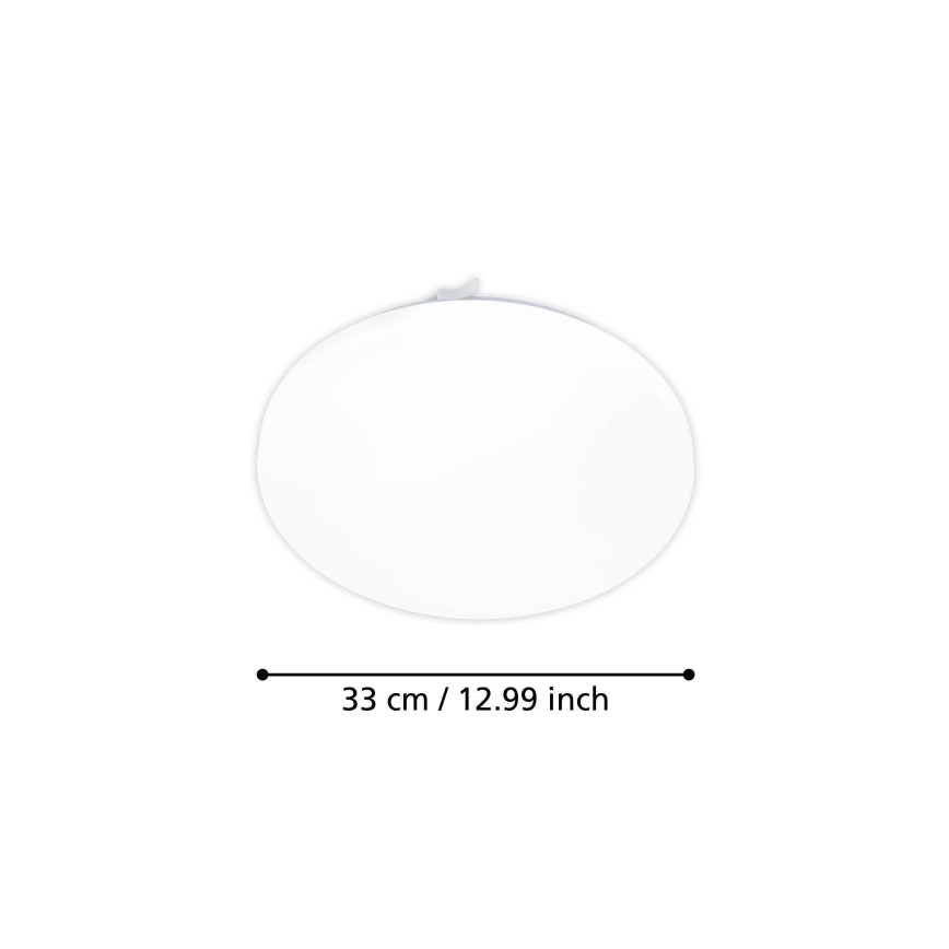 Eglo - LED taklampa med rörelsedetektor LED/15,5W/230V 3000K diameter 33 cm vit