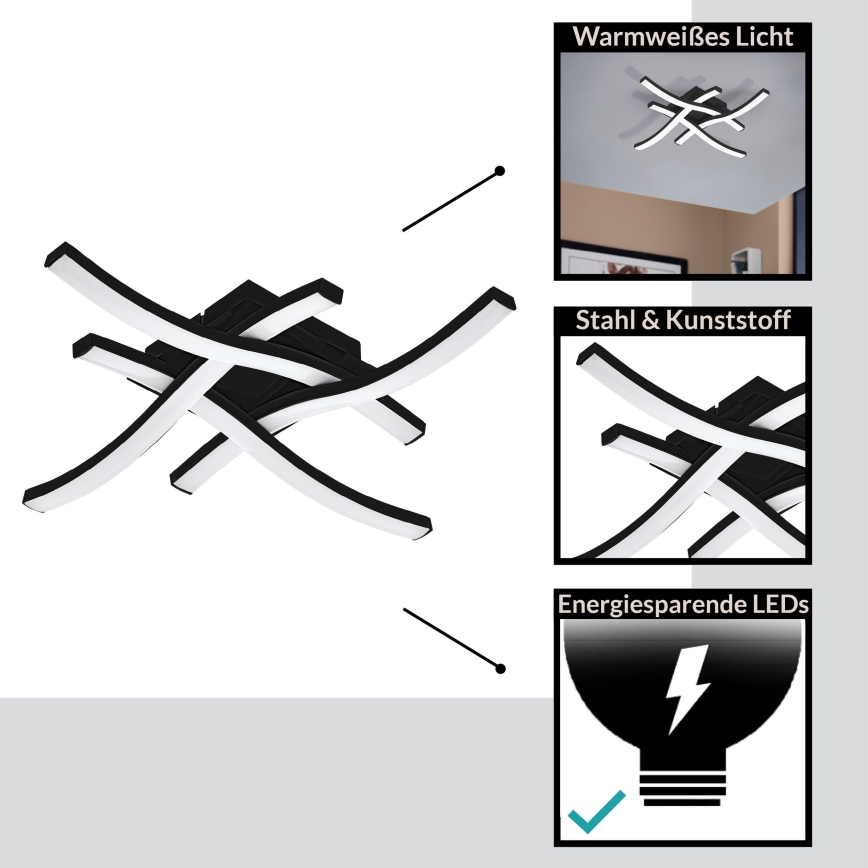 Eglo - LED fäst ljuskrona LED/16W/230V
