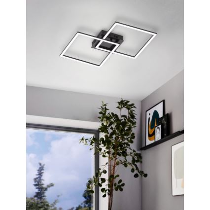 Eglo - Fäst LED ljusreglerad ljuskrona LED/28W/230V 3000-6500K + fjärrkontroll