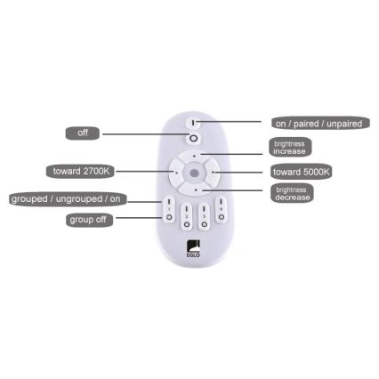 Eglo - LED ljusreglerad panel LED/25W/230V 2700-5000K + fjärrkontroll