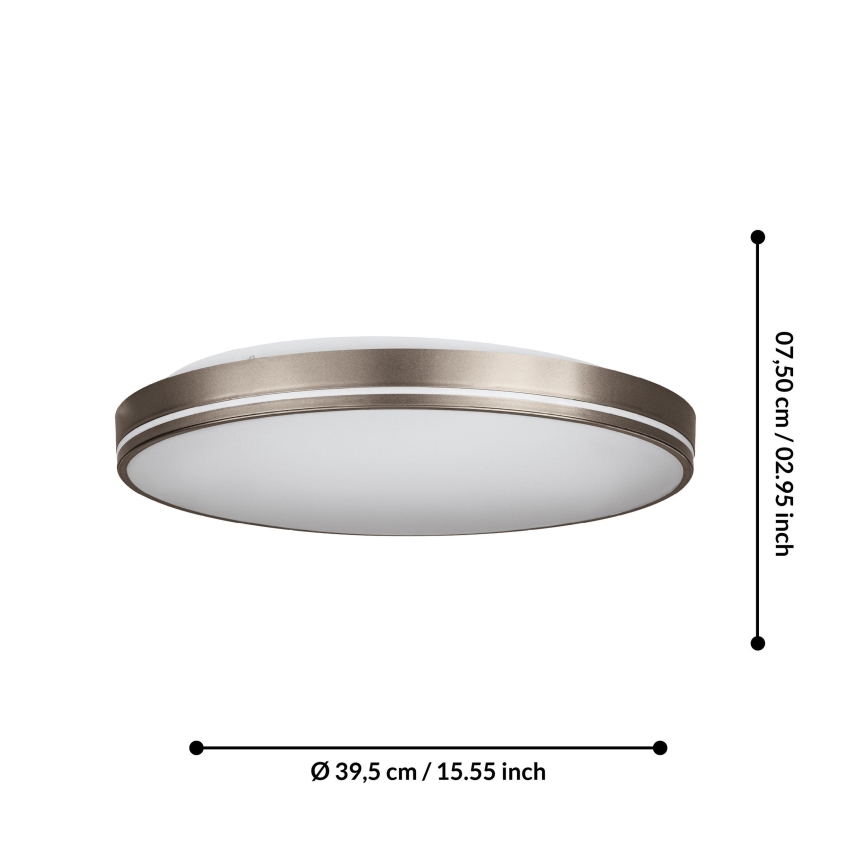 Eglo - LED Dimbar taklampa LED/22W/230V 3000-6500K + fjärrkontroll