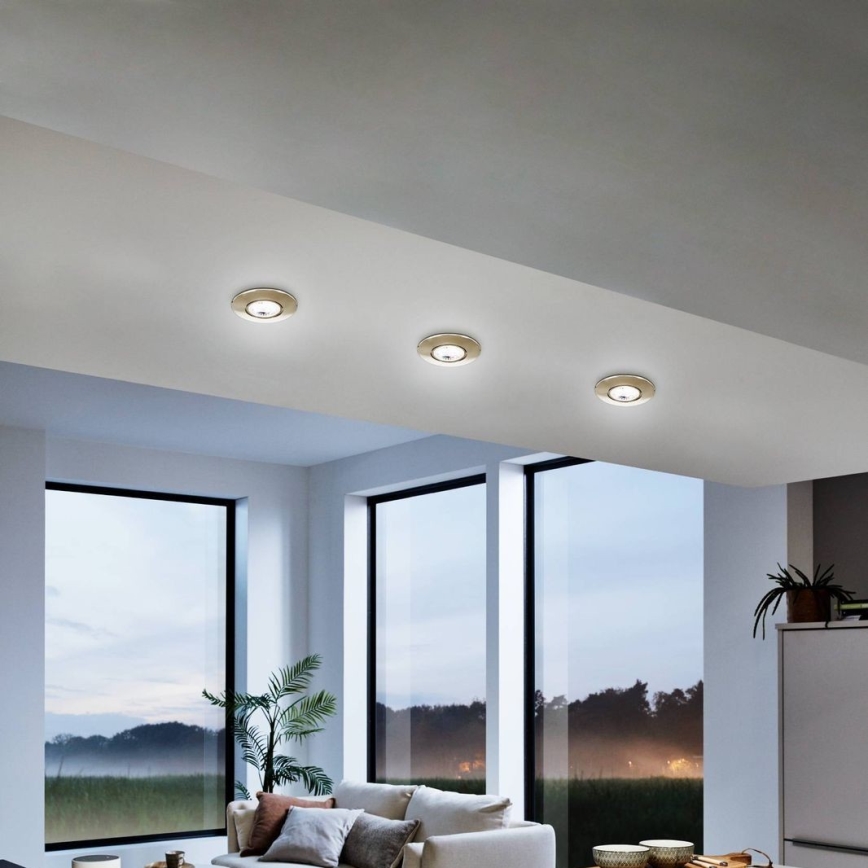 Eglo 75765 - KIT 3x LED infälld belysning ZUJAR LED/3,4W/230V matt krom