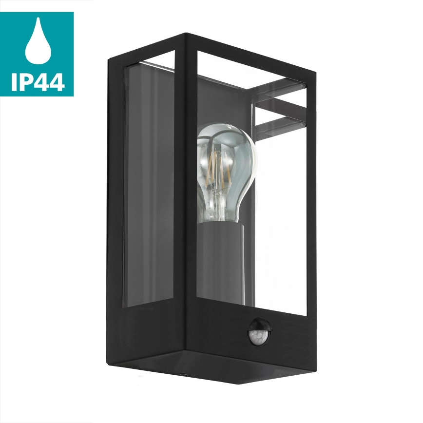 Eglo 780422 - Utomhus vägglampa med sensor ALGECIRAS 1xE27/60W/230V IP44