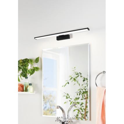 Eglo 780431 - Badrumsspegel med LED-belysning BETETA LED/11W/230V 60 cm IP44 svart