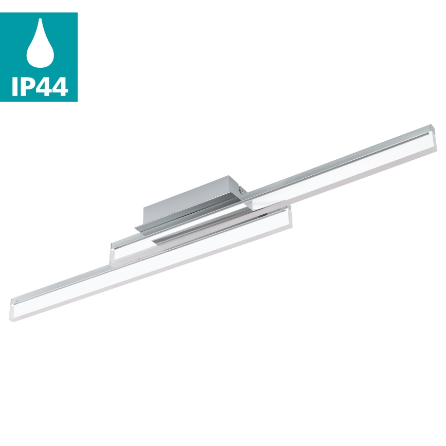 Eglo 780433 - LED taklampa för badrum YANGUAS 2xLED/11W/230V 3000K IP44 matt krom