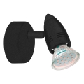 Eglo 780443 - LED väggspotlight SABADELL 1xGU10/2,8W/230V 3000K svart