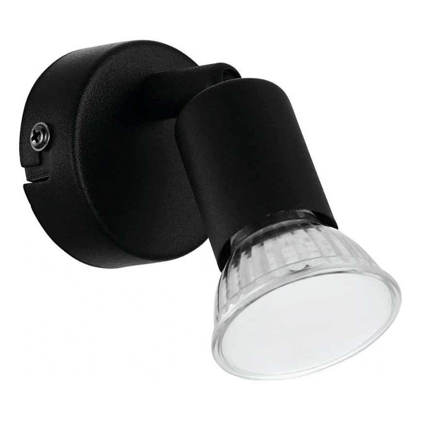 Eglo 780457 - LED väggspotlight ESCALERA 1xGU10/2,8W/230V 3000K svart