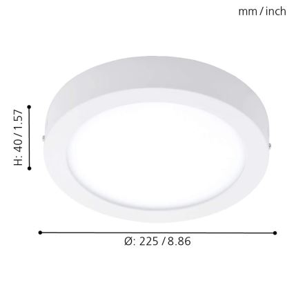 Eglo 78201 - LED taklampa FUEVA LED/16,5W/230V