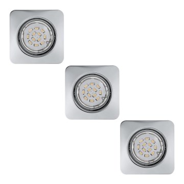 Eglo 78228 - SET 3xLED Hängande Takbelysning PENETO 1xGU10/5W/230V