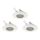Eglo 78704 - KIT 3x LED infälld belysning PENETO 1xGU10/3,3W/230V vit