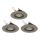 Eglo 78705 - KIT 3x LED infälld belysning PENETO 1xGU10/3,3W/230V matt krom
