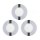 Eglo 78733 - Set med 3 LED-infällda badrumslampor FUEVA 1xLED/2,7W/230V IP44 Ø 8,5 cm