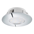 Eglo 78742 - Infälld LED-belysning  PINEDA 1xLED/12W/230V glänsande krom