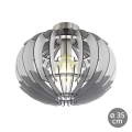 Eglo 79137 - Takbelysning OLMERO 1xE27/60W/230V šedo-vit