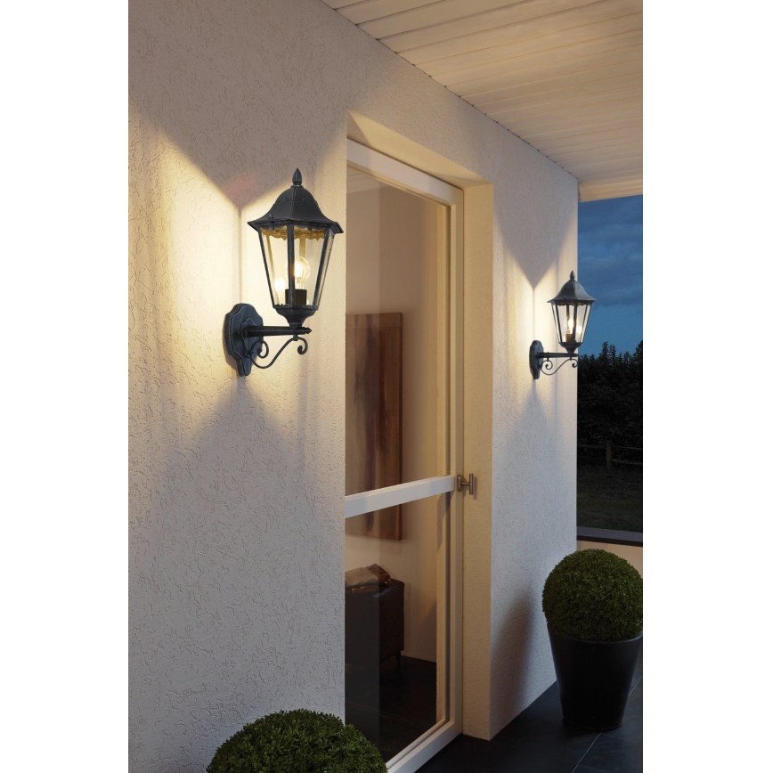 Eglo 79267 - Vägglampa för utomhusbruk NAVEDO 1xE27/60W/230V IP44