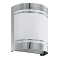 Eglo 79283 - Vägglampa för utomhusbruk CERNO 1xE27/40W/230V skinande krom IP44