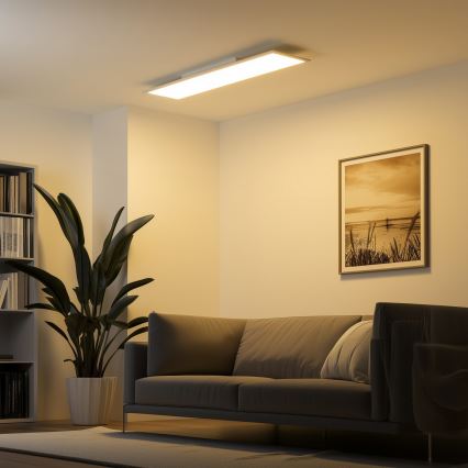 Eglo 79328 - LED taklampa SALOBRENA-RW LED/34W/230V 2700/4000K 120x30 cm vit