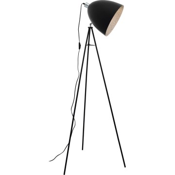 Eglo 79377 - Golvlampa MAREPERLA 1xE27/60W/230V svart