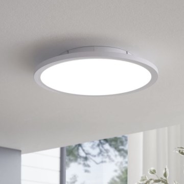 Eglo 79469 - LED Dimbar taklampa POZZALLO LED/21W/230V 2700-6500K vit + fjärrkontroll
