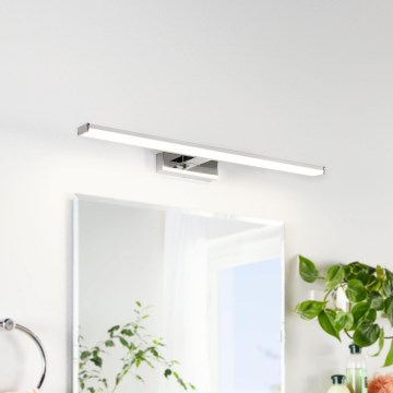 Eglo 79533 - Badrumsspegel med LED-belysning SARNOR LED/11W/230V 60 cm IP44 skinande krom