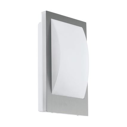 Eglo 79591 - Vägglampa för utomhusbruk FLAMMIGNANO 1xE27/9W/230V IP44 matt krom