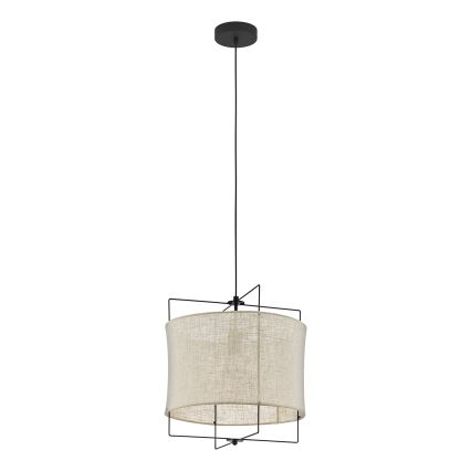 Eglo 79644 - Ljuskrona med textilsladd BRIDEKIRK 1xE27/40W/230V