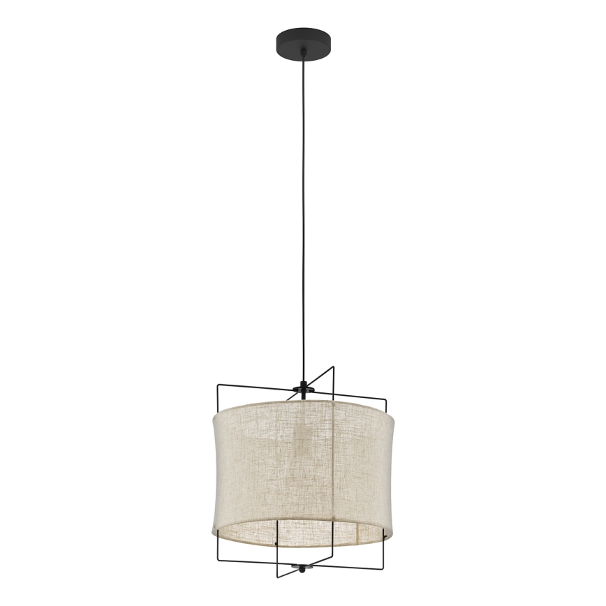 Eglo 79644 - Ljuskrona med textilsladd BRIDEKIRK 1xE27/40W/230V