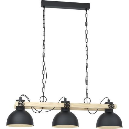 Eglo 79896 - Ljuskrona på kedja LUBENHAM 3xE27/28W/230V