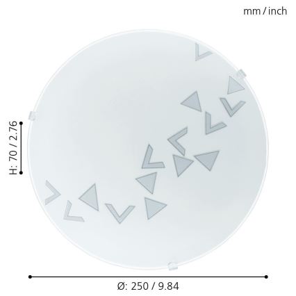 Eglo 80263 - Takbelysning MARS 1xE27/60W/230V