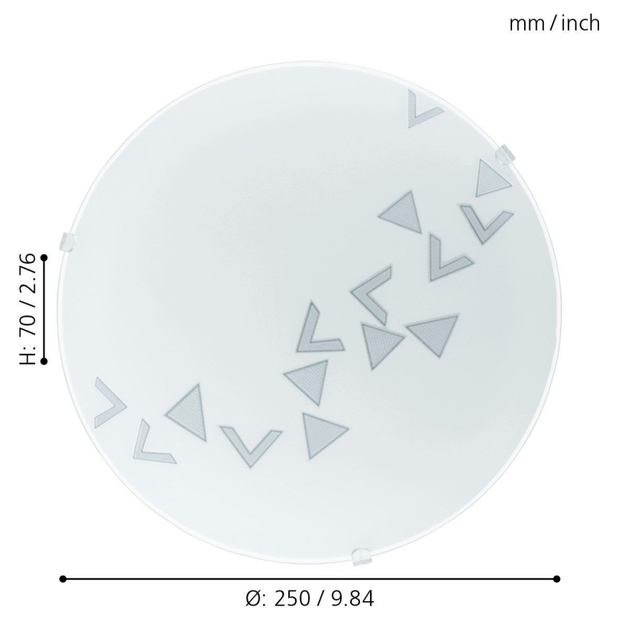 Eglo 80263 - Takbelysning MARS 1xE27/60W/230V
