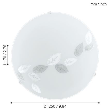 Eglo 80264 - Takbelysning MARS 1xE27/25W/230V
