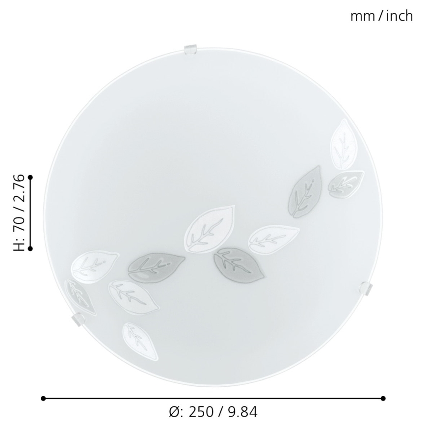 Eglo 80264 - Takbelysning MARS 1xE27/25W/230V